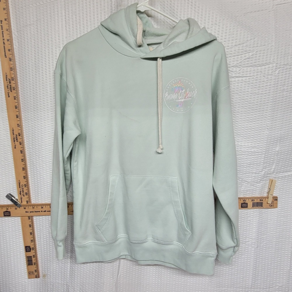 Ocean Drive Panama City Beach Florida Mint Green Graphic Hoodie Small